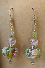 Earrings Handmade Lampwork Floral