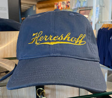 Hat Organic Cotton Baseball Hat Herreshoff Script Gold Thread