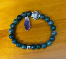 Gemstone and Wampum Bracelet